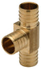 Zurn Crimp XL Brass Tee â Small Diameter, 1-Inch Barb QQT555GX