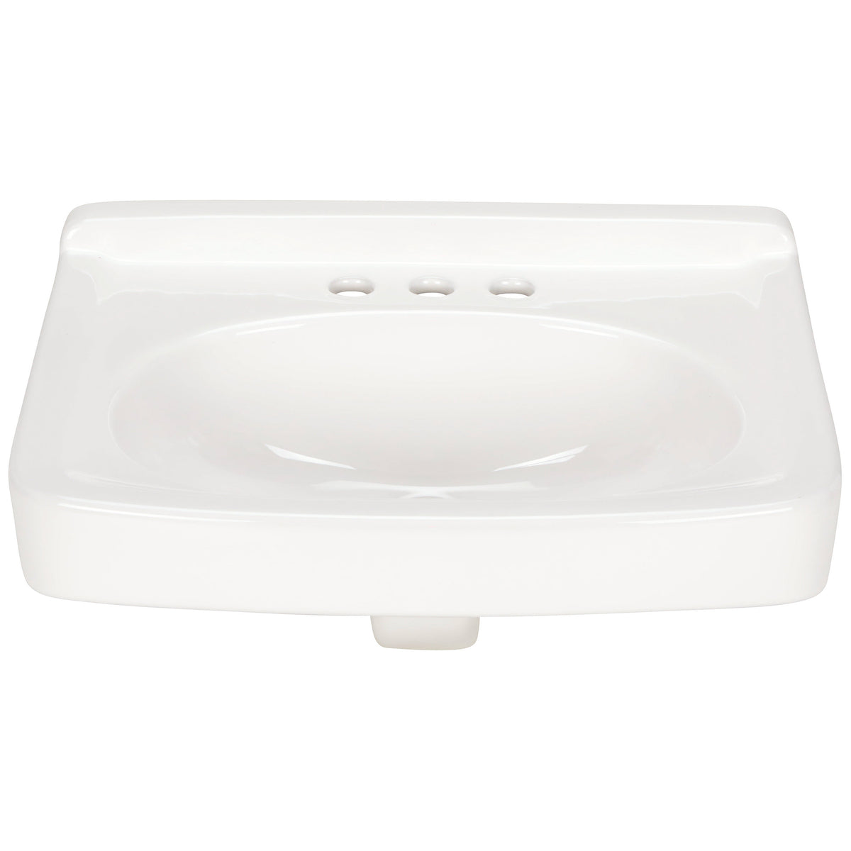 Zurn 19x17 Wall-Mount Sink/Lavatory, 4" Centers, White Vitreous China Z5354