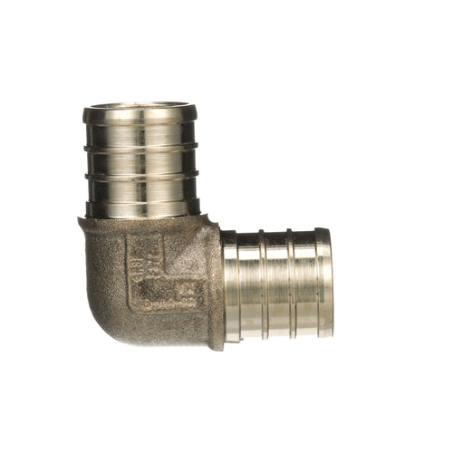 Zurn Crimp XL Brass Elbows â Small Diameter, 3/4-Inch Barb QQE44GX