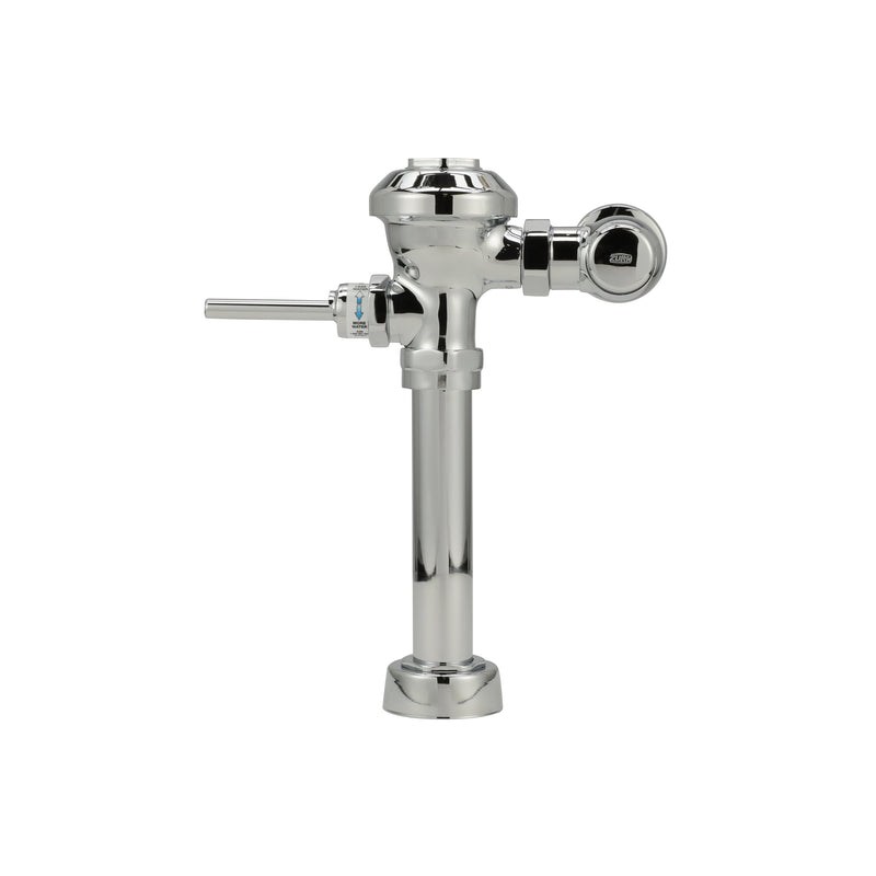 Zurn AquaVantage AV Exposed Manual Diaphragm Flush Valve with 1.6 GPF and 1.1 Dual-Flush Function in Chrome Z6000AV-WS1-DF