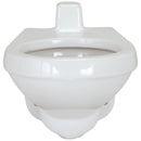 Zurn Wall-Hung Siphon-Jet Toilet Bowl, Concealed Back Spud, Elongated, ZurnSHIELD White Vitreous China Z5617-BWL