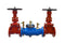 Zurn 3" 350 Double Check Valve Backflow Preventer, with OS&Y Gate Valves, FLG x FLG 3-350OSY