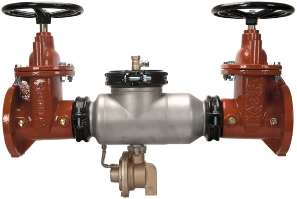 Zurn 4" 375AST Reduced Pressure Principle Backflow Preventer with grooved end butterfly gate Vlvs 4-375ASTBG