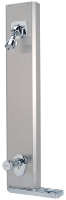 Zurn Aqua-Panel Institutional Stainless Steel Shower Unit with Metering Valve, Cop/ Tubing, 2.5 GPM Adjustable Spray Z7530