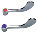 Zurn AquaSpec Two Wrist Blade Handles for Hot (Red) and Cold (Blue), 4" G60504