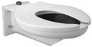 Zurn Heavy-Duty Wall-Hung Bariatric Toilet Bowl with Seat, Top Spud, 1000-lb Load, White ZurnSHIELD Stainless Steel Z5691