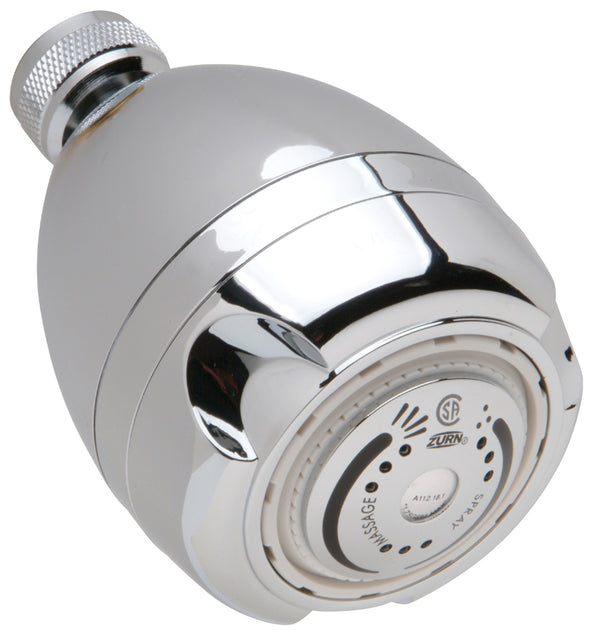 Zurn Temp-Gard Water-Conserving 1.5 GPM Shower Head with Brass Ball Joint Connector in Chrome Z7000-S9