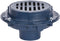 Zurn Z508 9" Dia Cast Iron Extra Heavy Duty Drain with 4" No Hub Body,Trap Primer,Duresist Grate and Bucket Z508-4NH