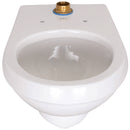 Zurn Wall-Hung Siphon-Jet Toilet Bowl, Elongated, Top Spud, ZurnSHIELD White Vitreous China Z5615-BWL-AM