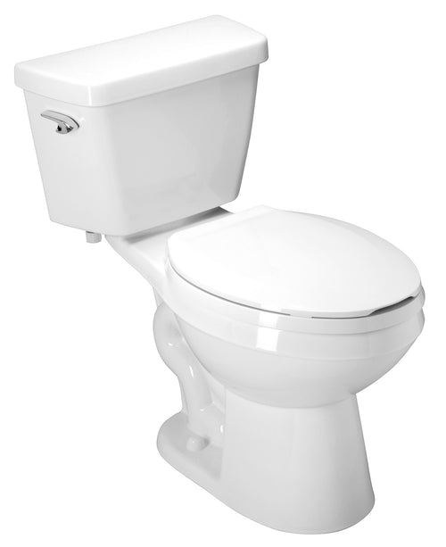 Zurn 2-Piece Siphon Jet Toilet, 1.28 GPF, Elongated, Standard Height, Extra Large Footprint, White Vitreous China Z5535-K