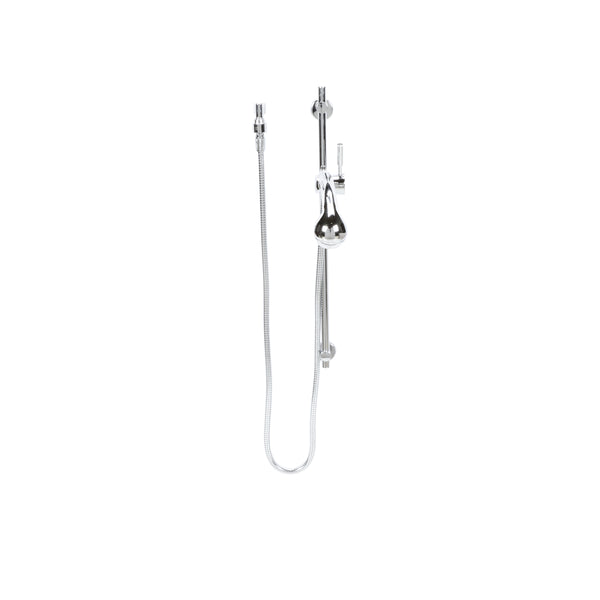 Zurn Temp-Gard Pressure-Balanced Hand Wall Shower, 24" Slide Bar, Metal Hose, 2.0 GPM Handheld Shower, Vacuum Breaker Z7000-HW16-H7