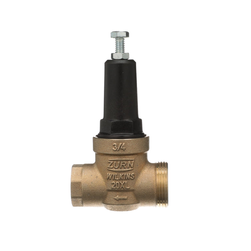 Zurn 3/4" 20XL Pressure Reducing Valve, 25-75 PSI, Single Union FNPT x FNPT, Lead Free 34-20XL