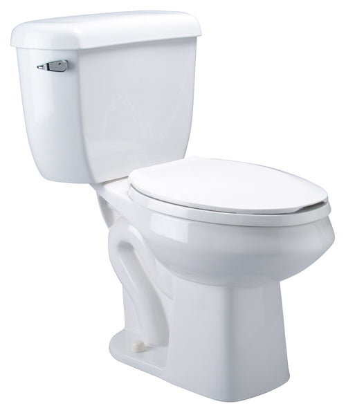 Zurn 2-Piece Pressure-Assist, Siphon Jet Toilet, 1.6 GPF, Elongated, ADA Height, White Vitreous China Z5560