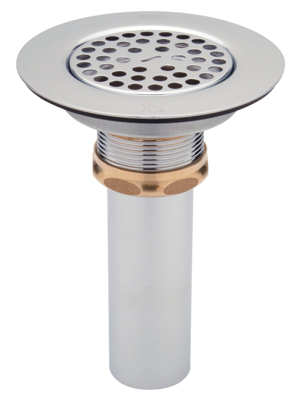 Zurn Flat Grid Sink Strainer with Wide Top for 3" Drain Openings, Chrome-Plated Brass Z8739-PC