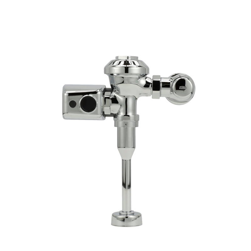 Zurn AquaVantage AV ZER Exposed Sensor Diaphragm Flush Valve with 0.5 GPF and Metal Cover in Chrome ZER6003AV-EWS-CPM