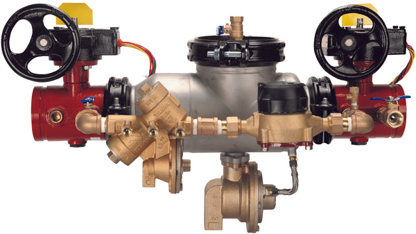 Zurn 6" 375ASTDA Reduced Pressure Detector Backflow Preventer with cu ft metered bypass 6-375ASTDACFM