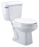 Zurn 2-Piece Pressure-Assist, Siphon Jet Toilet, 1.6 GPF, Elongated, Standard Height, White Vitreous China Z5570