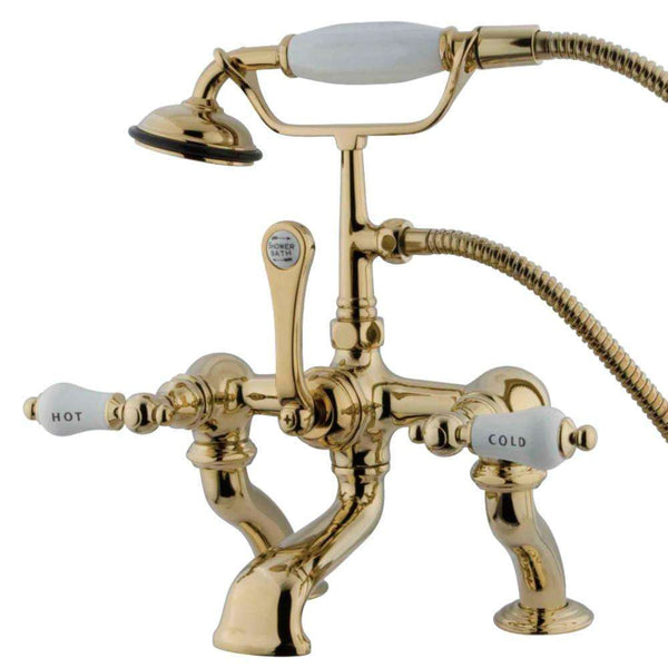 Kingston Brass CC413T2 Vintage 7" Deck Mount Tub Filler