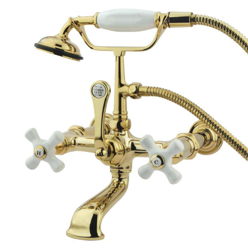 Kingston Brass CC549T2 Vintage 7" Wall Mount Tub Filler