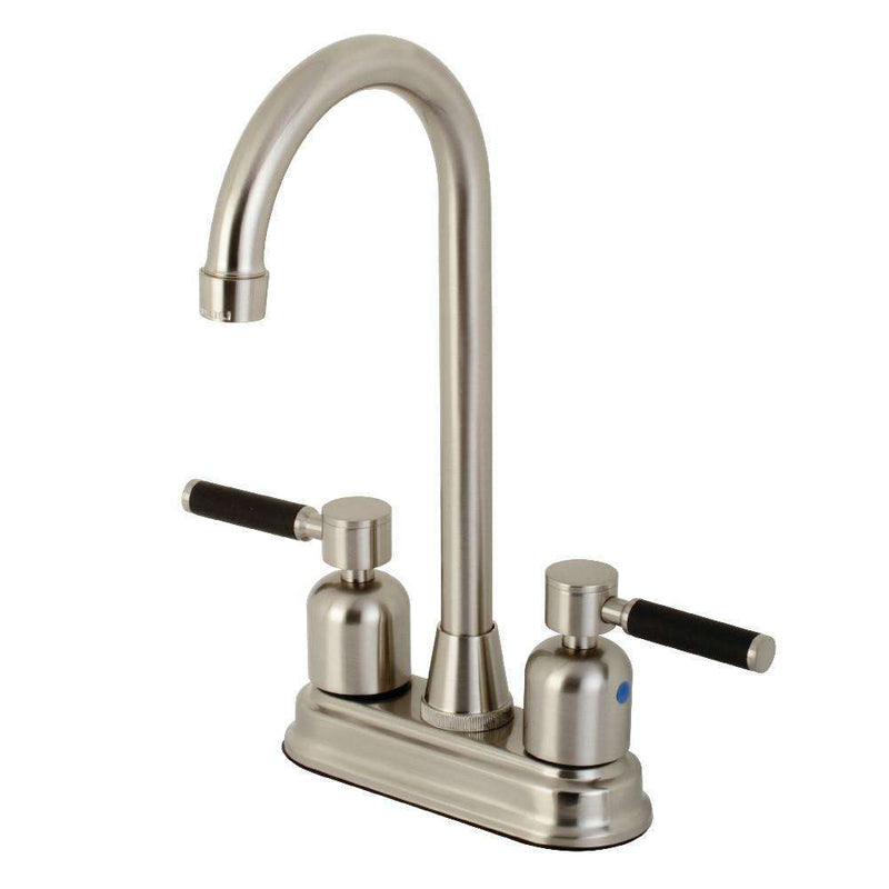 Kingston Brass KB8498DKL Kaiser Bar Faucet, Brushed Nickel