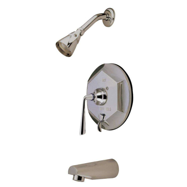 Kingston Brass KB46380ZL Silver Sage Tub & Shower