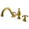 Kingston Brass KS7332TX French Country Roman Tub Filler, PB