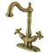 Kingston Brass KS1493AX Vessel Sink Faucet, Antique Brass