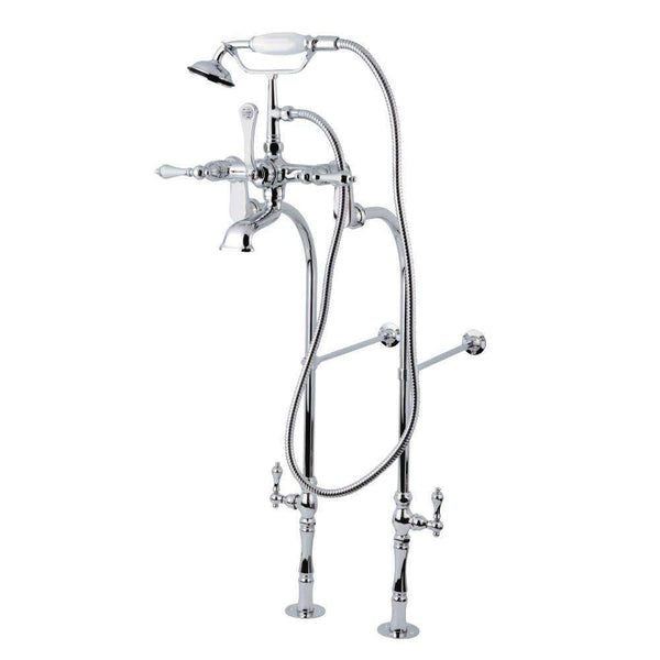 Kingston Brass CCK104T1 Vintage Tub Filler Combo with Lever