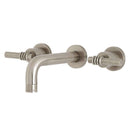 Kingston Brass KS8128ML Milano 2-Hnd 8 in. Wall Mount Bath