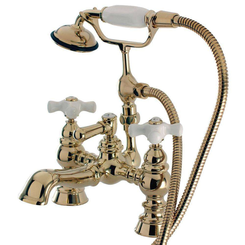 Kingston Brass CC1160T2 Vintage 7" Deck Mount Tub Filler