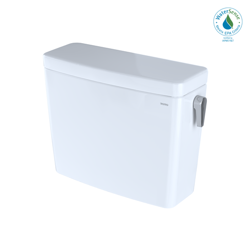 TOTO Drake Dual Flush 1.28 and 0.8 GPF Toilet Tank with Right-Hand Trip Lever, Cotton White ST746EMR#01