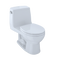 TOTO UltraMax One-Piece Round Bowl 1.6 GPF Toilet, Cotton White MS853113S#01