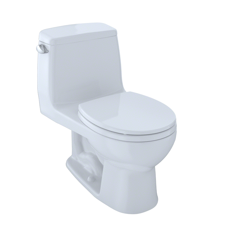 TOTO UltraMax One-Piece Round Bowl 1.6 GPF Toilet, Cotton White MS853113S