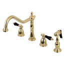 Kingston Brass KB1792PKLBS Wsp Kitchen Faucet Brass