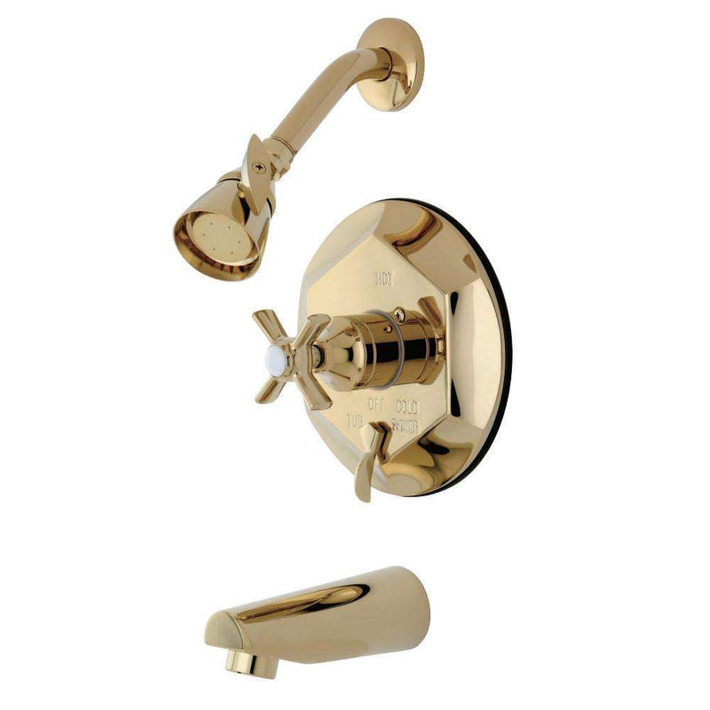 Kingston Brass KB46320ZX Tub/Shower Faucet, Polished Brass