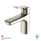 TOTO GS 1.2 GPM Single Handle Bathroom Sink Faucet with COMFORT GLIDE Technology, Polished Nickel TLG03301U#PN