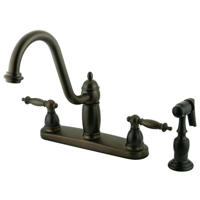 Kingston Brass KB7115TLBS Centerset Kitchen Faucet Bronze