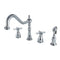 Kingston Brass KB1791BEXBS Widespread Kitchen Faucet