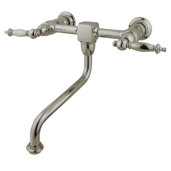 Kingston Brass KS1218TL Heritage Wall Mount Bathroom Faucet