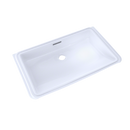 TOTO Rectangular Undermount Bathroom Sink with CeFiONtect, Cotton White LT191