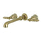 Kingston Brass KS7027GL Georgian 2-Handle Wall Mount