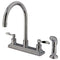 Kingston Brass KS8791DFL 8-Inch Centerset Kitchen Faucet