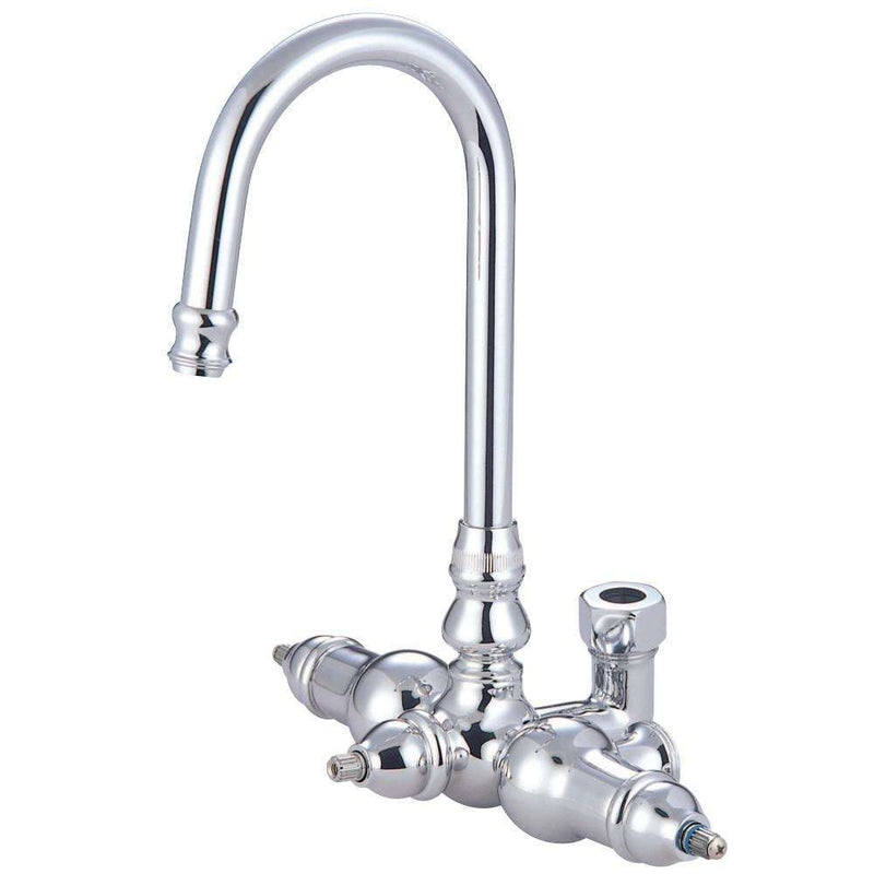 Kingston ABT200-1 Gooseneck Faucet W/ Back Outlet & Diverter