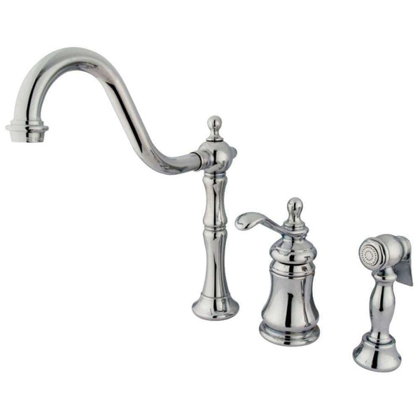 Kingston Brass KS7801TPLBS Widespread Kitchen Faucet