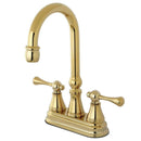 Kingston Brass KS2492BL Bar Faucet, Polished Brass