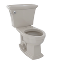TOTO Clayton Two-Piece Elongated 1.6 GPF Universal Height Toilet, Bone CST784SF
