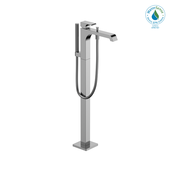 TOTO GC Single-Handle Free Standing Tub Filler with Handshower, Polished Chrome TBG08306U#CP