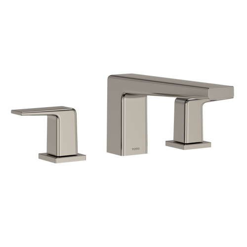 TOTO GB Two-Handle Deck-Mount Roman Tub Filler Trim, Polished Nickel TBG10201U#PN