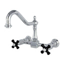 Kingston KS1241PKX Duchess 8" Wall Mount Kitchen Faucet