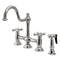 Kingston KS3798AXBS Restoration Kitchen Bridge Faucet W/ Sp